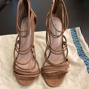 High heeled strappy sandals